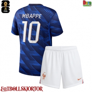 Frankrike Kylian Mbappe #10 Hemmakläder Barn VM 2026 Kortärmad (+ Korta byxor)